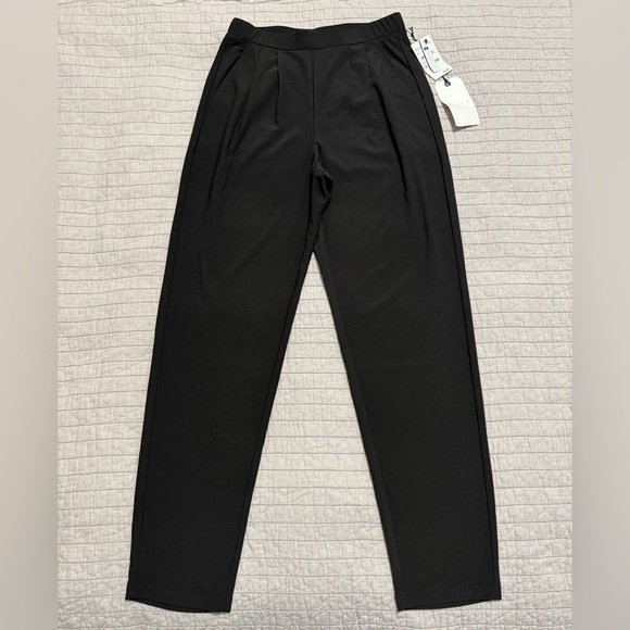 Leith Pants - Leith Women's Black Pleat Front Trouser Size XS
